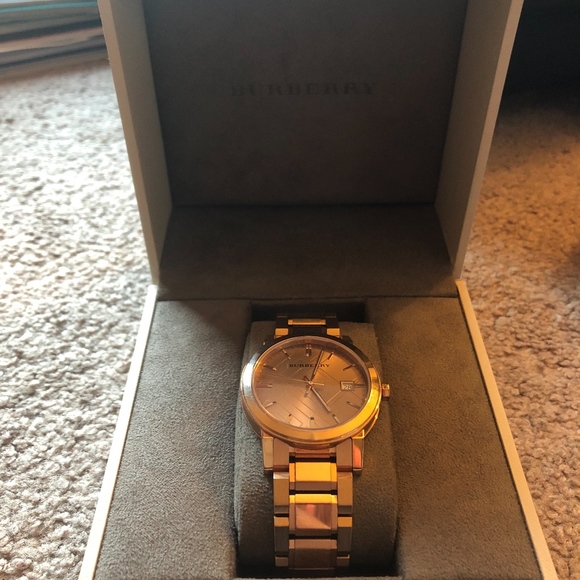 Burberry Rose Gold Quartz Ion-Plated Watch - Picture 2 of 4
